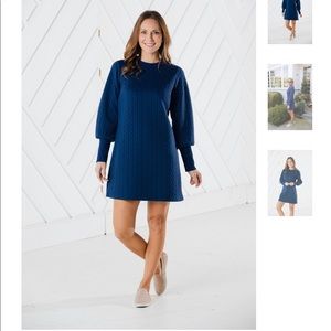 Rope Textured Long Sleeve Dress